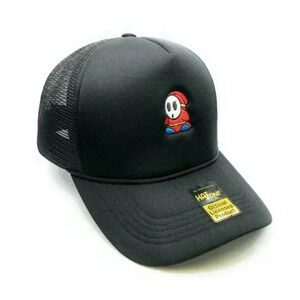 Shy Guy Mesh Trucker Snapback (Black)